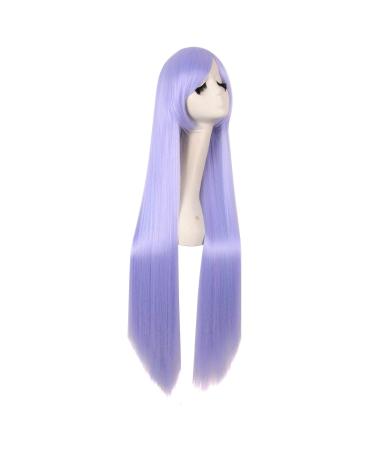 MapofBeauty 40 Inch Unique Long Cosplay Wig for Women - Blue Grey & Light Purple - Premium Quality Fashion Wig - Buy Online on GoSupps.com