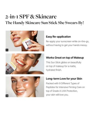 MDP+ Peptide 9 Bio Sunstick Pro | Korean Sunscreen Stick SPF 50+, Lightweight, Non-Greasy Broad Spectrum UV Protection for Face & Body - Buy Online on GoSupps.com
