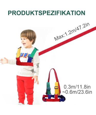 Adjustable Toddler Safety Harness with Anti-Lost Rein - for Children 1-10 Years | Toddler Walking Leash for Boys - Safety Wrist Link Included - Buy Online on GoSupps.com