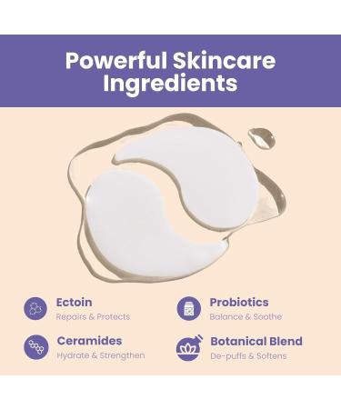 Patchology Skin Remedy Soothing Eye Gels Ultra-Soft Hydrogel Undereye Masks with Ectoin Ceramides & Botanical Blend Hydrate Revive & Refresh Puffy & Tired Eyes For All Skin Types (5 Pack) 1 Count (Pack of 5) - Buy Online on GoSupps.com