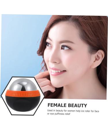 Lurrose Stainless Steel Massage Ball - Face & Foot Massager Hot & Cold Roller for Muscle Relief - 8.3x7.5x7cm - Buy Online on GoSupps.com
