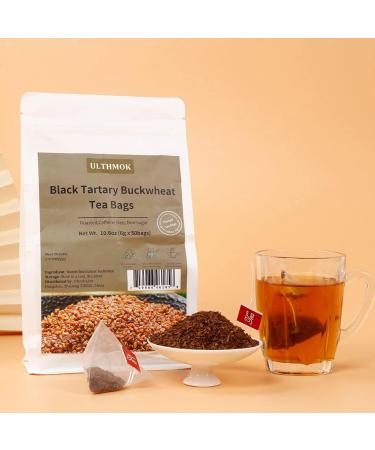 Himalayan Tartary Buckwheat Tea Bags 6g x 50 Tea Bags/300g Black Roasted Buckwheat 100%Natural & Caffeine - Buy Online on GoSupps.com