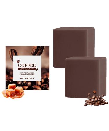 homomdy Coffee soap natural soap with serum oils deep cleansing longlasting scent mild exfoliation moisturizing and nourishing reduces dull skin brightens smooth skin for all skin types 2pcs