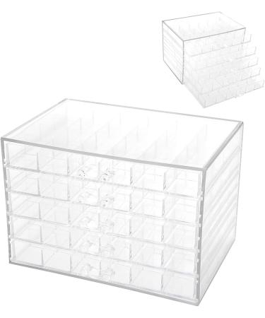 HURRISE Transparent Storage Box Empty Storage Box High Applicability Manicure Store Beauty Salon Woman for Home - Buy Online on GoSupps.com