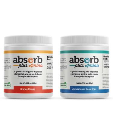 Amino Nutritional Supplement, Nutritional Support, Non-GMO, Gluten Free, Elemental Free-Form Amino Acid Formula (50g, Unsweetened Coco-Choc) 50 Grams Unsweetened Coco-Choc - Buy Online on GoSupps.com