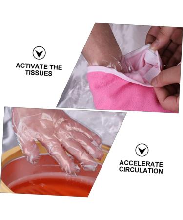 Mikinona 1 Set Hand and Foot Care Set Pedicure Foot Spa Paraffin Wax for Hands Spa Accessories Warm Socks Hand Moisturizer Foot Care Supplies Thermal Socks Work Pp Product Soothing 17.5x6cm Pink - Buy Online on GoSupps.com