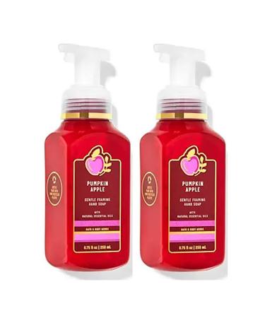 Bath & Body Works Bath and Body Works Pumpkin Apple Gentle Foaming Hand Soap 8.75 Ounce 2-Pack (Pumpkin Apple) 17.5 fluid_ounces 17.5 Fl Oz Pumpkin Apple 8.75 Ounce - Buy Online on GoSupps.com