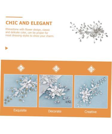 Ipetboom Bridesmaid Wedding Hairpin Girls Hair Accessory Girl Hair Clips Hair Accessories for Women Wedding Hair Barrette Barrettes for Girls Bride Hairpin Miss Hanfu Rhinestone Decorate - Buy Online on GoSupps.com