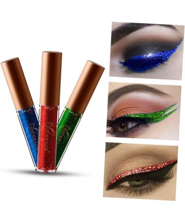 Healvian 3pcs Pearlescent Liquid Eyeliner Metallic Eyeliner Waterproof Eyeliner Glitter Liner for Eyes - Buy Online on GoSupps.com
