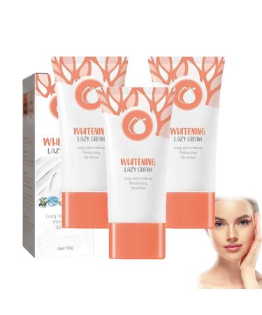 ZLHHRZJX Gluta Brightening Lazy Cream 2025 New Face Cream - Natural Plant Essence Moisturizer for All Skin Types Anti-Aging for All Skin Types Deep Hydration for