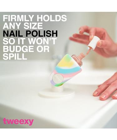 tweexy Hinge Untippable Nail Polish Bottle Holder | Anti-Spill Stand with Smartgrip Airlock Suction | Unicorn Nail Art Tools & Accessories - Buy Online on GoSupps.com