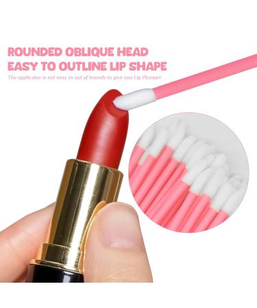 Paitok Disposable Lip Brush - 200 Pack Lip Applicators for Lipstick Gloss & Concealer - Pink Makeup Tools for Effortless Application - Buy Online on GoSupps.com
