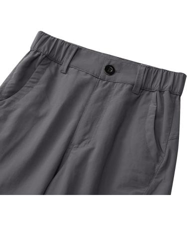 Kids' Quick Dry Waterproof Cargo Pants for Hiking and Climbing - Grey, Size 6-7 Years - Buy Online on GoSupps.com