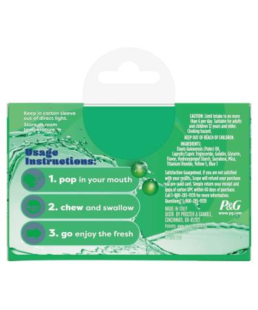 Scope Refreshables On-The-Go Chewable Capsules - Powerfully Fresh Spearmint (60ct) - Buy Online on GoSupps.com