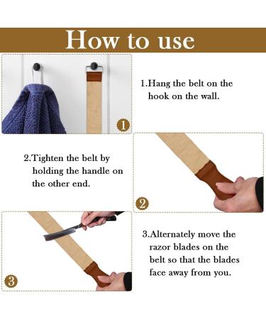 Premium 2-Sided Leather Strop for Knife Grinding - Durable Juchen Leather Ideal for Kitchen Knives - International Shipping Available - Buy Online on GoSupps.com