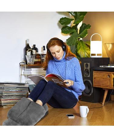 Buy EBKCQ Electric-Free Foot Warmer | 2-in-1 Plush Hot Water Bottle | Large 2L Heat Bottle for Cold Feet | Ideal for Men & Women | Gray - Buy Online on GoSupps.com