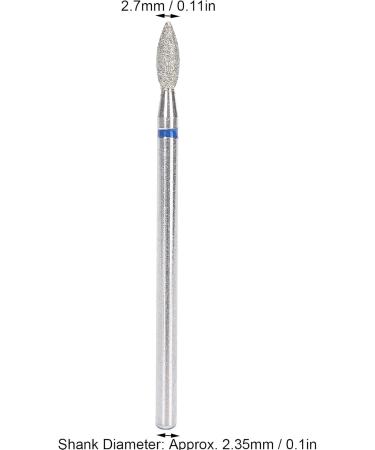 Nail Grinding Head Anticorrosion Nail Grinding Bits Practical Convenient for Professional Use for Nail Polish Removal for Manicure for General Purpose(M-2.7mm) - Buy Online on GoSupps.com