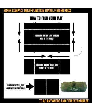 Buy Rigged and Ready Big Fish Travel Abhakatmatt Max - Compact Lightweight Land Mat 125x70cm Ideal for International Shipping - Buy Online on GoSupps.com