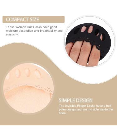 Buy 2 Pairs Tabi Socks - Summer Invisible Toe Socks for Women | High Heel & Sweat Absorbing Half Socks - Buy Online on GoSupps.com