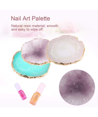 Acrylic Dappen Dish & Nail Art Palette - Green Manicure Tools for Nail Decoration | International Shipping - Buy Online on GoSupps.com
