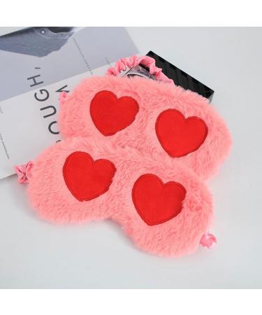 Night Eyeshade 2pcs - Cute Sleep Mask & Heart-Shaped Ice Bag for Comfortable Sleep | Funny Eye Masks for Girls - Buy Online on GoSupps.com