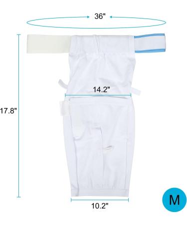 Catheter Leg Bag Holder with Waist Belt - Washable & Durable Foley Leg Bag Sleeve for Urine Incontinence - Medium Size - Buy Online on GoSupps.com