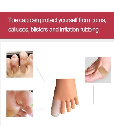 30 Pieces Gel Toe Caps - Toe Protector for Ingrown Toenails, Corns, Blisters, Hammer Toes - White - Buy Online on GoSupps.com