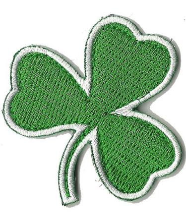 Die Cut Irish Clover Tactical Patch 2"x2" - Green Color