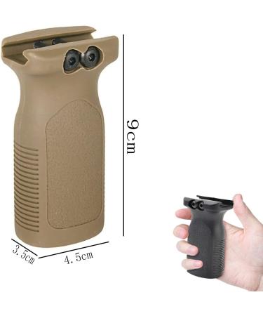 Gotyou Black Vertical Grip - Tactile Nylon Airsoft Front Handle for 20mm Picatinny Rail System | International Shipping - Buy Online on GoSupps.com