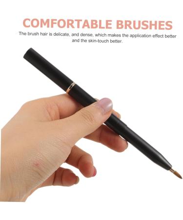 Beatifufu Retractable Lip Brush Travel Brush Tool Eyeliner Brush Lipstick Wands Concealer Brush Wand Lip Concealer Brush Lip Wands Makeup Applicator Lip Lip Balm Printable Metal Miss - Buy Online on GoSupps.com