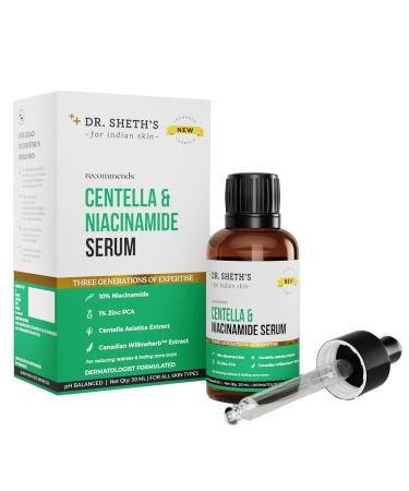 Dr. Sheth's Centella&10% Niacinamide Face Serum | All Skin Types | 30Ml