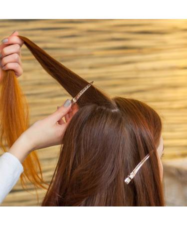 24-Piece Silver Hair Clips Professional Metal Alligator Curl Clips for Hairdressing & Styling - Buy Online on GoSupps.com