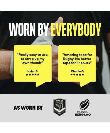 SPORTTAPE EAB Fabric Strapping Tape - 5cm x 4.5m (6 Rolls) | Extra Strong Rugby Adhesive Bandage Tape for Wrist, Ankle, Knee, Elbow - Buy Online on GoSupps.com