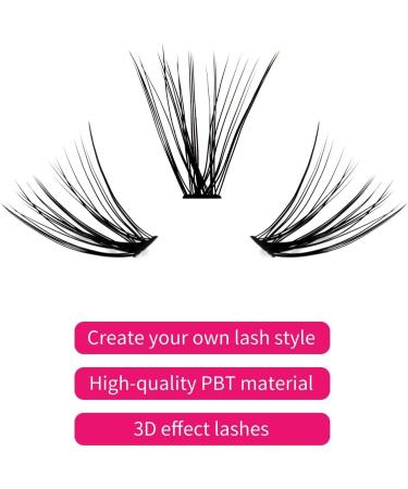Cluster Lashes Extensions 30D 0.07 C Curl | 200Pcs Mixed Trays | DIY Eyelash Extensions - Buy Online on GoSupps.com
