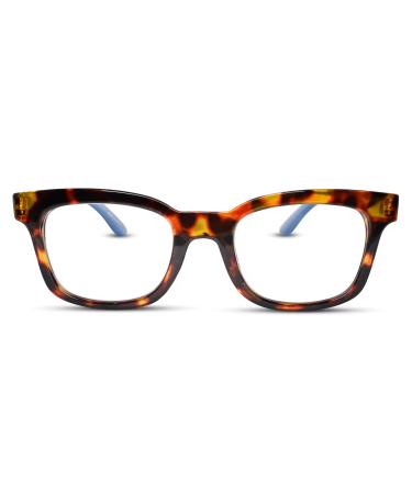 Sky Blue Tortoise Shell Blue Light Readers For Women To Look Stylish with High Vision - Sturdy Reading Glasses For Women - For All Face Shapes Women Reading Glasses - Reading Glasses For Women 2.0 Tortoise Blue 2.0 x