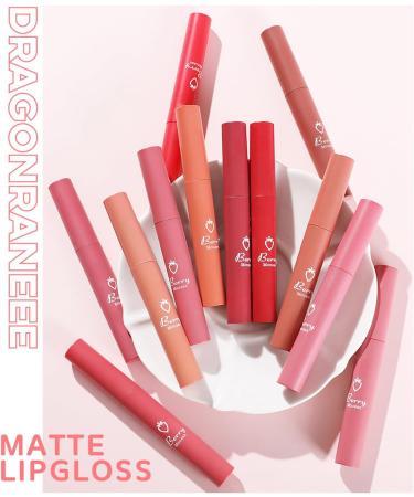 6 Colors Matte Liquid Lipstick Long Lasting Waterproof Lip Gloss Smooth Collection for Office Casual Party 24 Hours Waterproof Lipstick - Buy Online on GoSupps.com