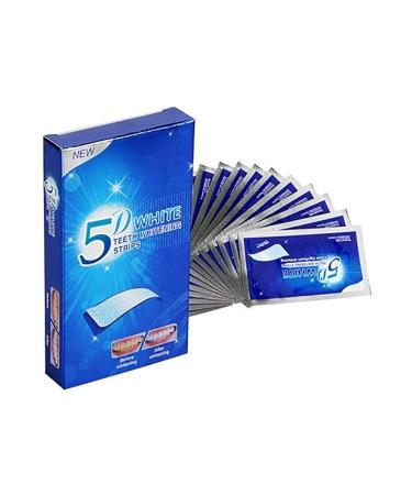 Teeth Whitening Strips Professional Teeth Whitening Strips 7 Whitening Sessions Non-Sensitive Formula 14 Peroxide Free Whitening Strips 100% Natural Formula Removes Deep Stains Blue