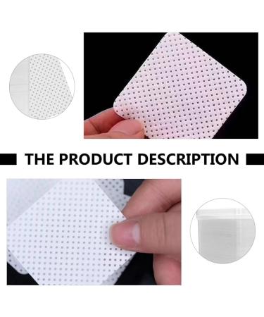 2 Box 400Pcs Eyelash Extension Glue Wipes | Nail & Lip Cleaning Cotton Remover Pads - White - Buy Online on GoSupps.com