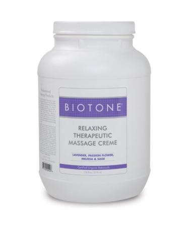 BIOTONE Relaxing Therapeutic Massage Creme - 1 Gallon 128 Ounce (Pack of 1)