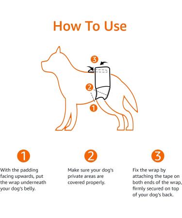 Amazon Basics Male Dog Wrap Disposable Diapers Medium - Pack of 30 - Buy Online on GoSupps.com