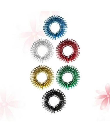Healvian 12 STK Children's Mini Toy Massage Ring - Acupressure & Stress Relief Finger Toy for Kids - Ideal for Elementary School - Buy Online on GoSupps.com