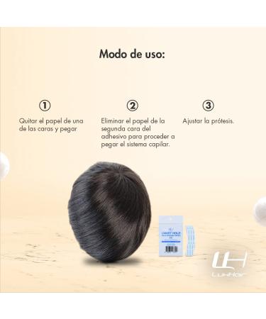 Adhesive Tape for Wigs and Hair Prosthetics - Smart Hold: Flexible and Gentle Adhesive Tape - Strong Adhesive Power - Resilient and Extra Strong Hold up to 4 Weeks - Curved CC Shape - LuxHair - Buy Online on GoSupps.com