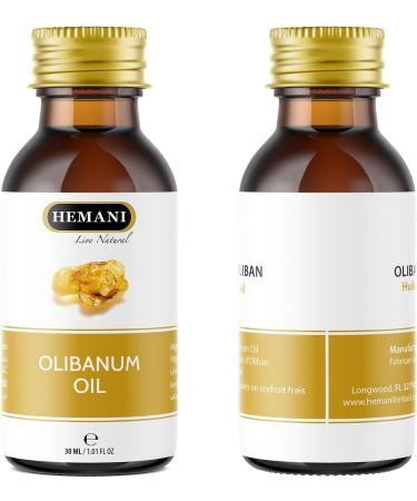 Hemani Olibanum Oil (Boswellia Serrata) 30ml - Premium Frankincense Essential Oil for Relaxation Calming and Soothing Experience Promotes Inner Peace and Wellness. - Buy Online on GoSupps.com