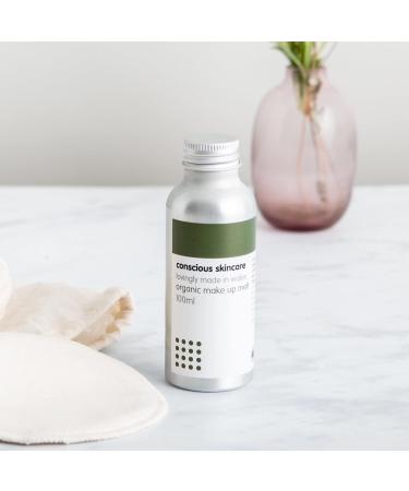 Conscious Skincare Organic Makeup Remover - Certified Organic Sesame & Castor Oils - Vegan & Cruelty Free | 100ml - Buy Online on GoSupps.com