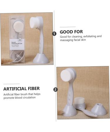 minkissy Manual Face Brush Hand Tools Brush Cleaner Tool Skincare Tool Handheld Scrubber Wash Makeup Scrubber Pore Deep Cleansing Brush Facial Brush with Holder Skin Care Brush Base Handle - Buy Online on GoSupps.com