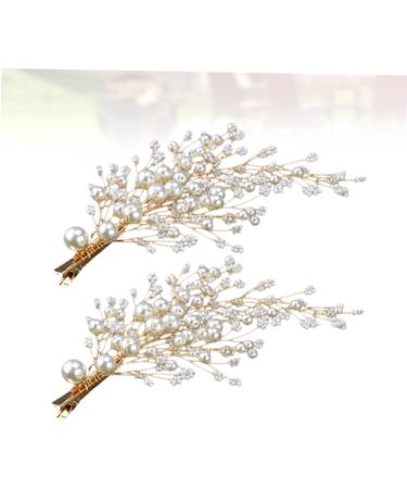 FRCOLOR 1 Pair Wedding Headdress Bridesmaid Hair Clip Rhinestone Hair Clips Bridal Veil Clips Rhinestone Barrettes Bridal Hair Clip Flower Hairpins Rhinestone Pearl Hair Accessories Tiara - Buy Online on GoSupps.com