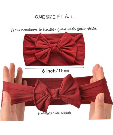 Nylon Baby Headband Hairband Elastic Bow For Baby Girl Newborn Toddler 16 Pieces Yoga Hair Bands - Buy Online on GoSupps.com