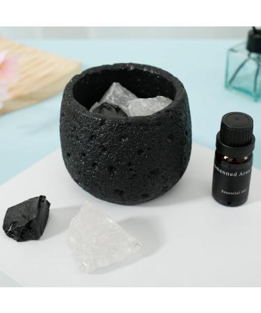 Passive Essential Oil Diffuser - Non-Electric Portable Reusable Aroma Diffuser for Home & Office - Elegant Black Design (9.2x9.2x7.1cm - Buy Online on GoSupps.com