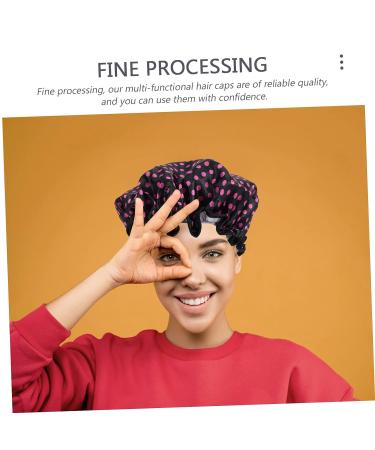 Satin Lined Shower Cap Set for Women - 4pc Flower Pattern Turbans | Washable & Stylish Hair Bonnets - Healeved - Buy Online on GoSupps.com