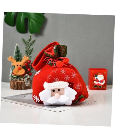 KOMBIUDA Pouch 3pcs Christmas Bag Candy Bags Christmas Packaging Bags Sack Bags Cute Storage Bags Drawstring Pouch - Buy Online on GoSupps.com
